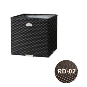 Donica technorattanowa 46x46x46 cm - RD-02 Ciemny brąz