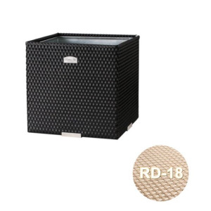 Donica technorattanowa 46x46x46 cm - RD-18 Beżowy