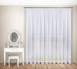 Firana gotowa 700x250,balkon,woal,gipiura 15cm
