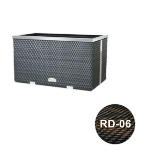 Donica technorattanowa 70x38x40 cm - RD-06 Brązowo-czarny