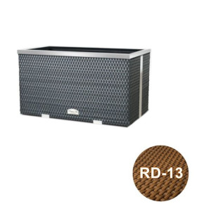 Donica technorattanowa 70x38x40 cm - RD-13 Orzechowy