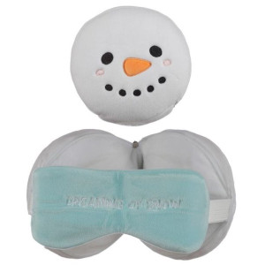 Poduszka-Opaska Na Oczy Snowman Pluszak Dla Dzieci