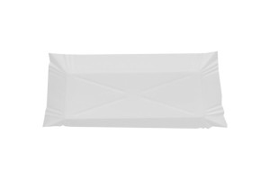 Talerzyki Tacki Papierowe Białe Bio 13x20 Cm A'100