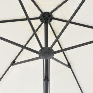 VidaXL Parasol ogrodowy na słupku stalowym, 300 cm, piaskowy