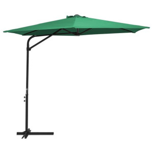 VidaXL Parasol ogrodowy na stalowym słupku, 300 cm, zielony