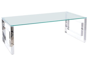 Ława Allure A Transparentny/srebrny 120x60