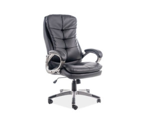 Fotel Obrotowy Q-270 Czarny Ekoskóra