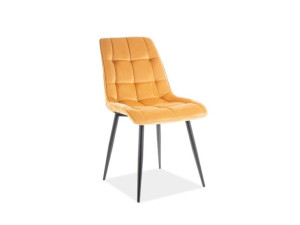Krzesło Chic Velvet Czarny Stelaż/curry Bluvel 68