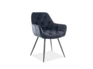 Krzesło Cherry Velvet Czarny Stelaż/czarny Bluvel 19