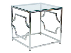 Ława Versace B Transparentny/srebrny 55x55