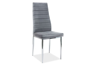 Krzesło H261 Velvet Chrom/szary Bluvel14