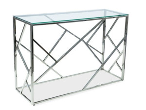 Konsolka Escada C Transparentny/srebrny 120x40