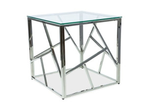 Ława Escada B Transparentny/srebrny 55x55