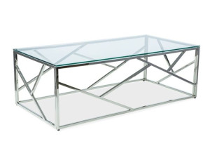 Ława Escada A Transparentny/srebrny 120x60