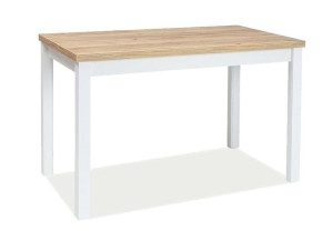 Stół Adam Dąb Złoty Craft / Biały Mat 120x68