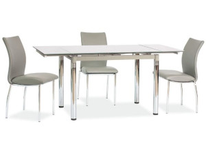 Stół Gd018 Szary/chrom 110(170)x74