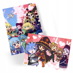 Plakat A3 Isekai Quartet Manga Anime DO WYBORU