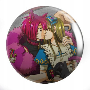 Przypinki Manga Alicja w Krainie Serc Koniczyny