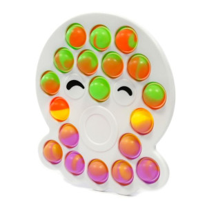 PUSH UP Pingwin BUBBLE POP IT Tęczowa Bąbelki