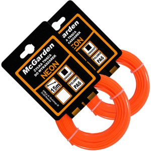 2x Żyłka Tnąca do Wykaszarki NEON Kwadratowa 3,0mm 15m