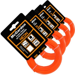 4x Żyłka Tnąca do Wykaszarki NEON Kwadratowa 3,0mm 15m