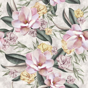 Tkanina Zasłonowa Materiał Magnolie 390928-002