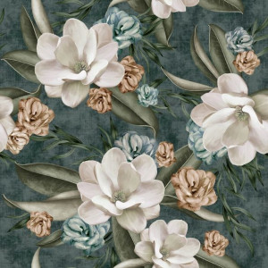 Tkanina Zasłonowa Materiał Magnolie 390928-003