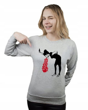 Bluza damska CHORA NA MIŁOŚĆ roz XXL
