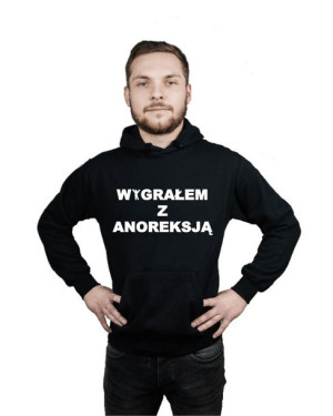 Bluza kangur męska WYGRAŁEM Z ANOREKSJĄ roz M