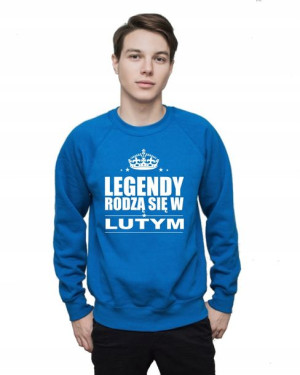 Bluza męska LEGENDY RODZĄ SIĘ W LUTYM S