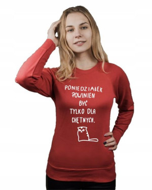 Bluza damska PONIEDZIAŁEK DLA CHĘTNYCH XXL