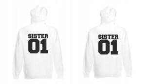 Bluzy z kapturem dla przyjaciółek SISTER S