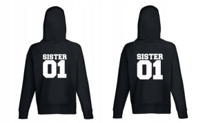 Bluzy z kapturem dla przyjaciółek SISTER XL