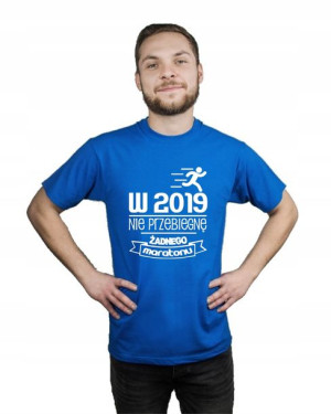 Koszulka męska W 2019 NIE PRZEBIEGNĘ MARATONU S