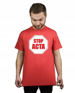 Koszulka męska STOP ACTA PROTEST XXL