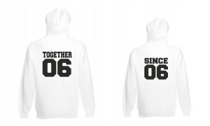 Bluzy z kapturem dla par TOGETHER SINCE S
