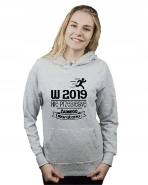 Bluza kangur W 2019 NIE PRZEBIEGNĘ MARATONU L