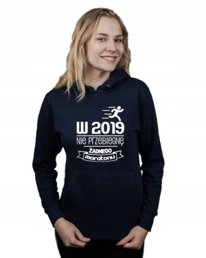 Bluza kangur W 2019 NIE PRZEBIEGNĘ MARATONU L