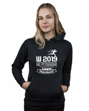 Bluza kangur W 2019 NIE PRZEBIEGNĘ MARATONU L
