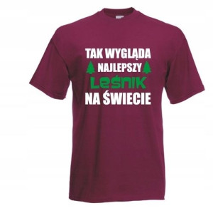 Koszulka męska NAJLEPSZY LEŚNIK NA ŚWIECIE S