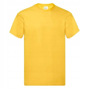 T-shirt Koszulka Fruit Of The Loom Żółta 3xl