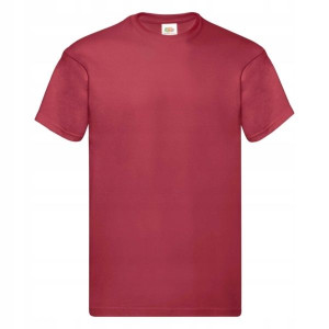 T-SHIRT KOSZULKA FRUIT OF THE LOOM ceglasty XL