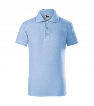 Koszulka Polo dziecięca Pique 222 BŁĘKITNA r 122cm
