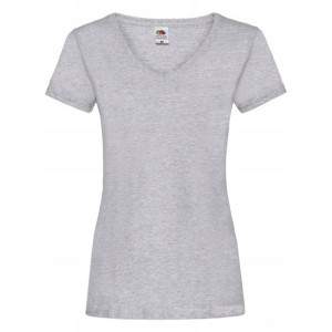 Koszulka Fruit V-neck w serek SZARA r XS