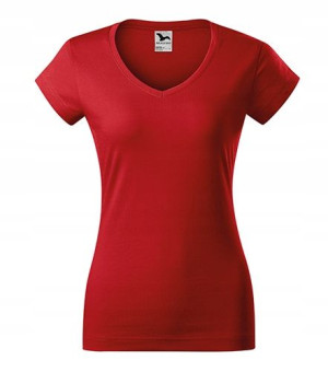 Koszulka Malfini Fit V-neck 162 CZERWONA r S
