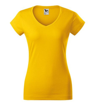 Koszulka Malfini Fit V-neck 162 ŻÓŁTA r S