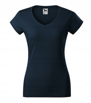 Koszulka Malfini Fit V-neck 162 GRANATOWA r XS