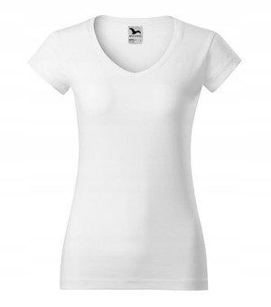 Koszulka Malfini Fit V-neck 162 BIAŁA r XS