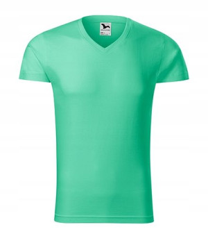 Koszulka Adler Slim Fit V-neck 146 MIĘTOWA XL