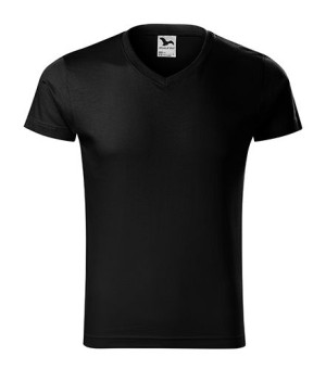 Koszulka Adler Slim Fit V-neck 146 CZARNA XXL